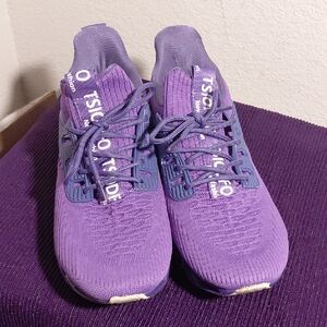 Purple Knit Women's Athletic Sneakers